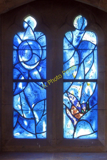Photo 6"x4" All Saints', North Window by Chagall Tudeley c2010 P1