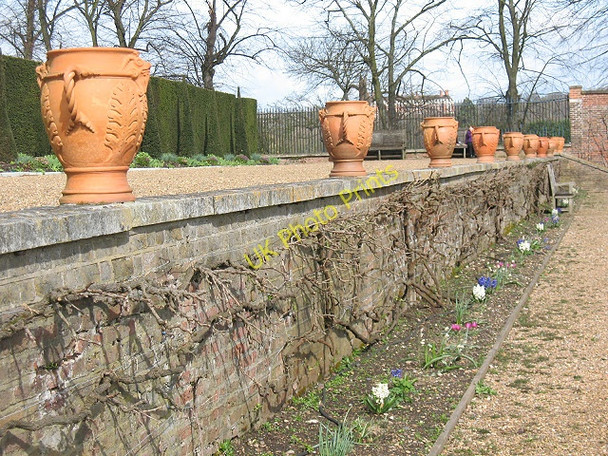 Photo 6"x4" Ham House: row of urns Richmond\/TQ1874 c2010