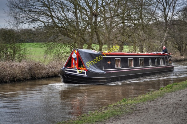 Photo 6"x4" Cruising along the canal Alvecote c2010