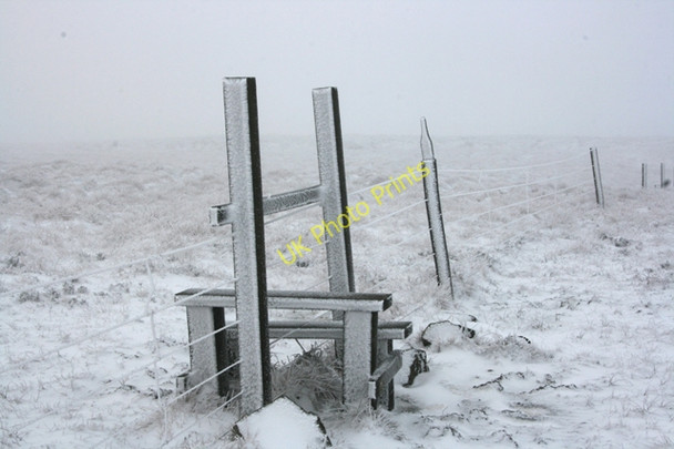 Photo 6"x4" Stile by Cold Fell summit Forest Head c2009