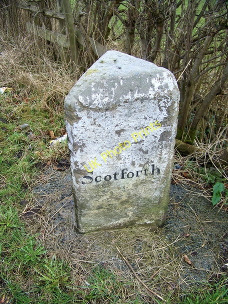 Photo 6"x4" Boundary Stone near Lancaster University Bailrigg c2010