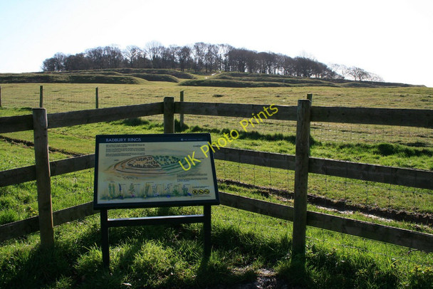 Photo 6"x4" Information board for Badbury Rings Hemsworth\/ST9605 c2010