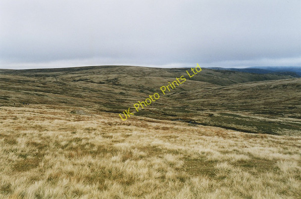 Photo 6"x4" Moorland around the head of the Allt a' Chama Choire A' Bhuidheanach\/NN6579 c1997