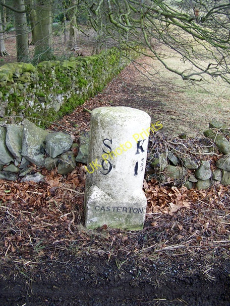 Photo 6"x4" Milestone near Casterton Kirkby Lonsdale c2010