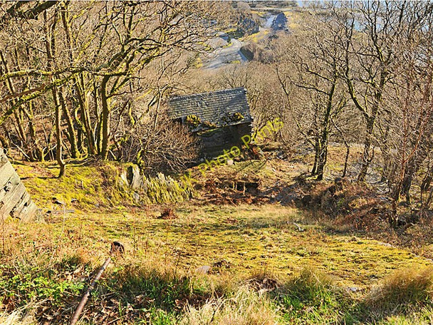 Photo 6"x4" Vivian Incline at Dinorwig Slate Quarry Llanberis c2010