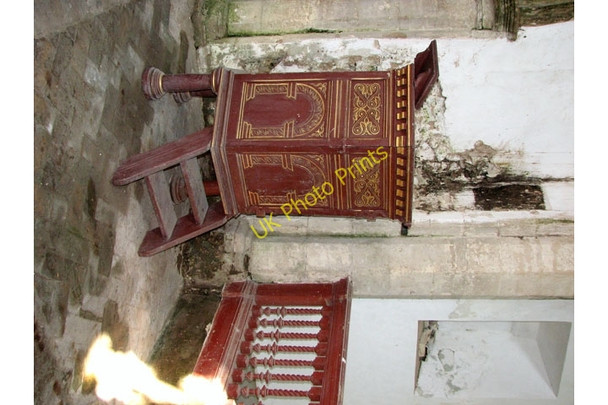 Photo 6"x4" The church of St Mary in Narford - Jacobean pulpit Narborough\/TF7412 c2010