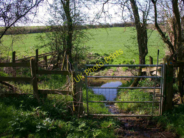 Photo 6"x4" Ford and horse gate on bridleway, Wagtail Brook Idlicote c2010