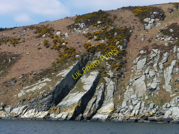 Photo 6"x4" Cliffs just north of Skeirrip Ballaragh c2010