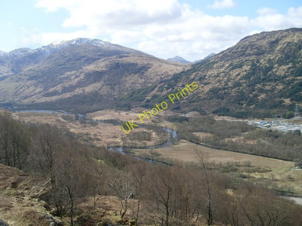 Photo 6"x4" Across Glen Falloch from the path by Ben Glas Burn Inverarnan c2010