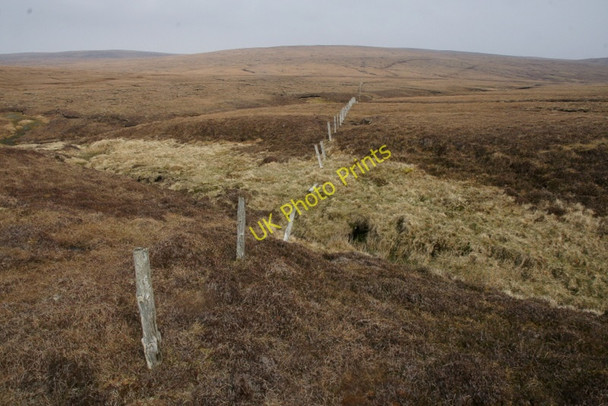 Photo 6"x4" Old fence near the Burn of Gossawater Colvister c2010