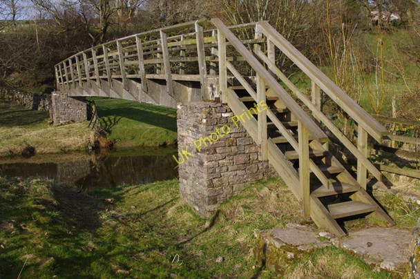 Photo 6"x4" Footbridge at Kelleth Gaisgill c2010