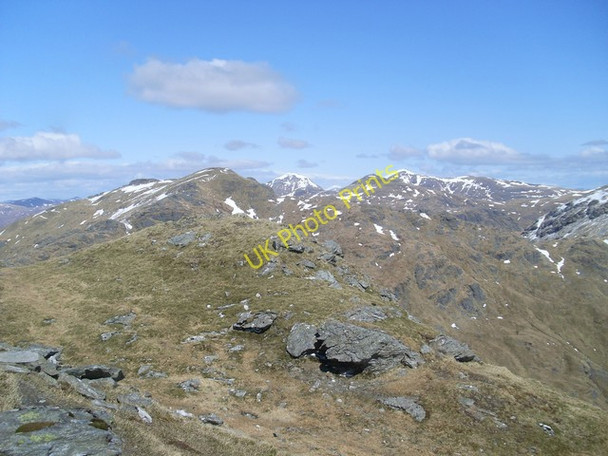 Photo 6"x4" NE view from summit of Beinn Chabhair Beinn Chabhair c2010