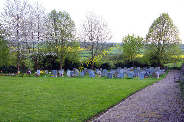 Photo 6"x4" The graveyard extension at St Mary's Garsington c2010