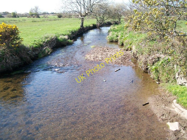 Photo 6"x4" Afon Erch below the footbridge Pwllheli c2010