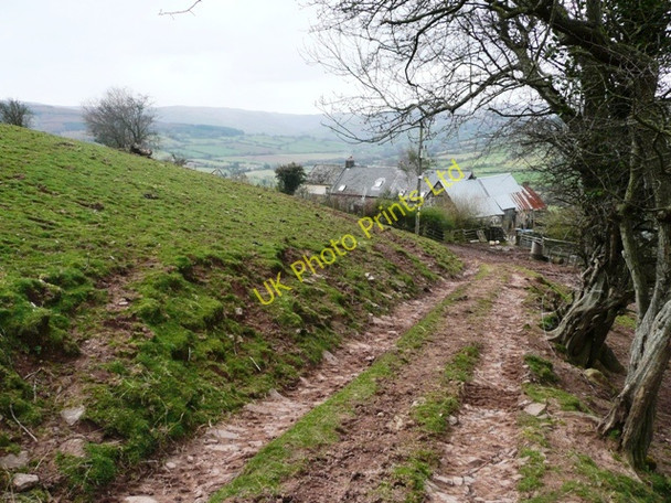 Photo 6"x4" Approaching Pentwyn Cwmdu\/SO1823 c2008