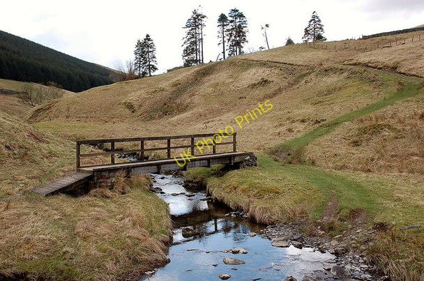 Photo 6"x4" Footbridge over the Whithope Burn Bowerhope c2010