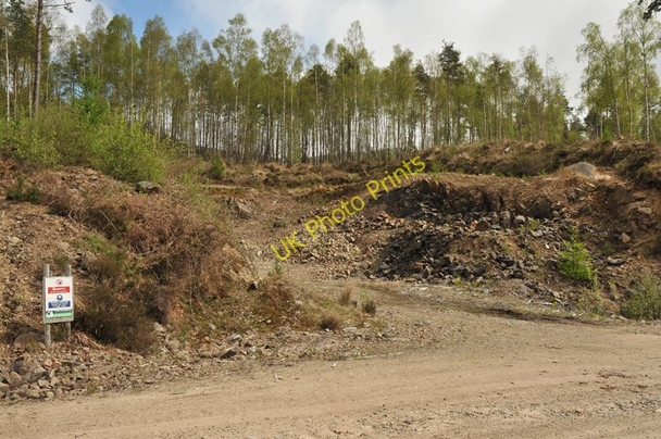 Photo 6"x4" Small quarry providing stone for the forest roads Loch Arkaig\/NN1290 c2010