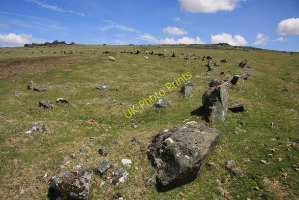 Photo 6"x4" White Tor West Settlement Cudlipptown c2010