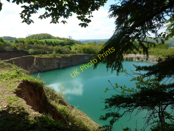 Photo 6"x4" Flooded quarry Shelsley Beauchamp c2010