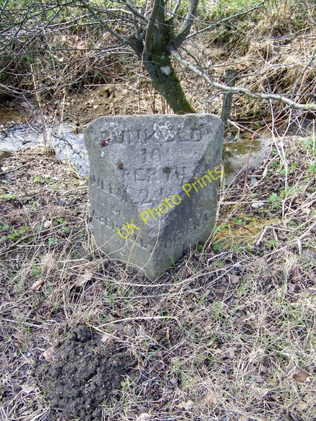 Photo 6"x4" Milestone near Ballechin Balnaguard c2010
