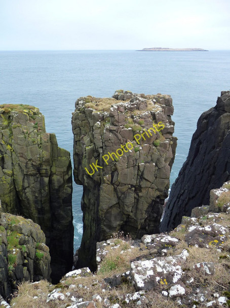 Photo 6"x4" Sea stacks being formed east of Rubha Hunish Duntulm c2011