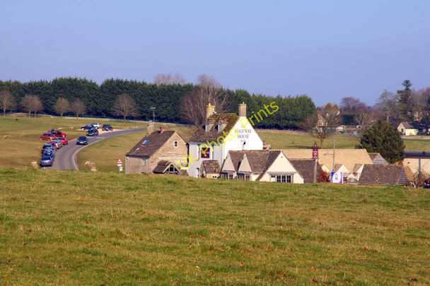 Photo 6"x4" Looking over Minchinhampton Common to the Halfway House Nailsworth c2011