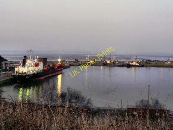 Photo 6"x4" The Queen Elizabeth II Dock, Manchester Ship Canal Eastham\/SJ3580 c2011