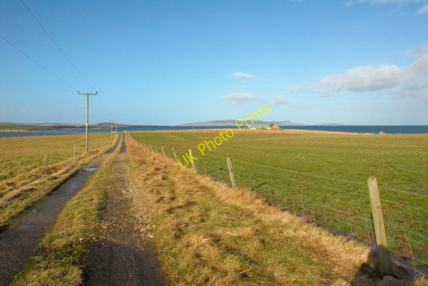 Photo 6"x4" Track to Lochend House Burroughston c2011
