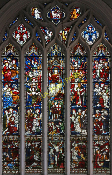 Photo 6"x4" St Peter & St Paul, Bassingbourn - Stained glass window Bassingbourn c2011