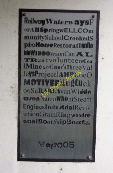 Photo 6"x4" Canal restoration information sign Chesterfield\/SK3871 c2011