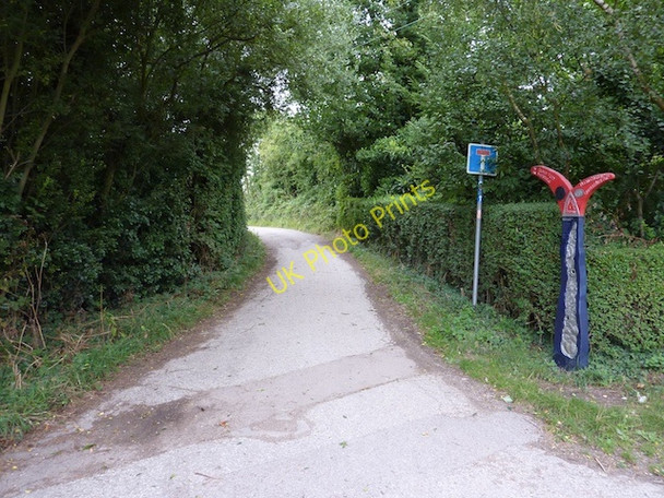 Photo 6"x4" Looking north along the Crab & Winkle Way Blean c2010