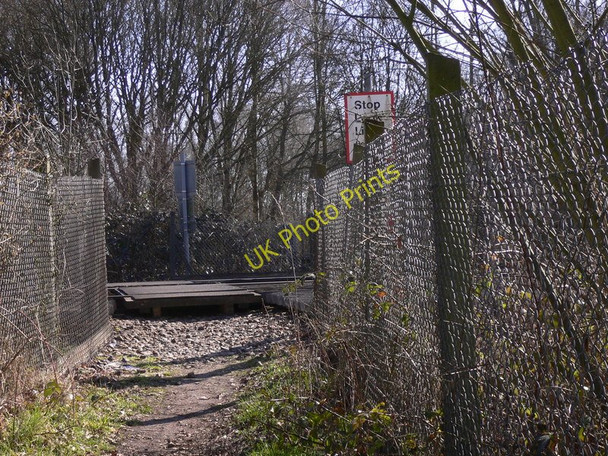 Photo 6"x4" Railway crossing at Peasmarsh looking east Broadford\/SU9946 c2011