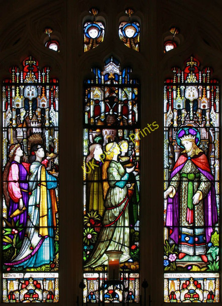 Photo 6"x4" St Mary, High Street, Putney - Stained glass window Fulham c2011