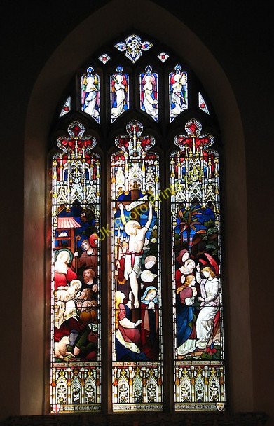 Photo 6"x4" St Margaret's church - east window Felthorpe c2008