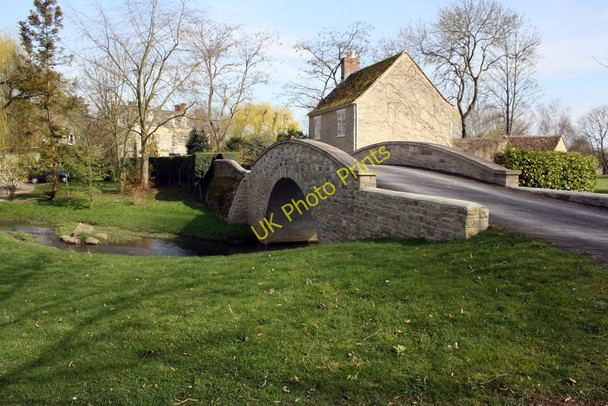 Photo 6"x4" Buildings and road bridge at Eynsham Mill Eynsham c2011