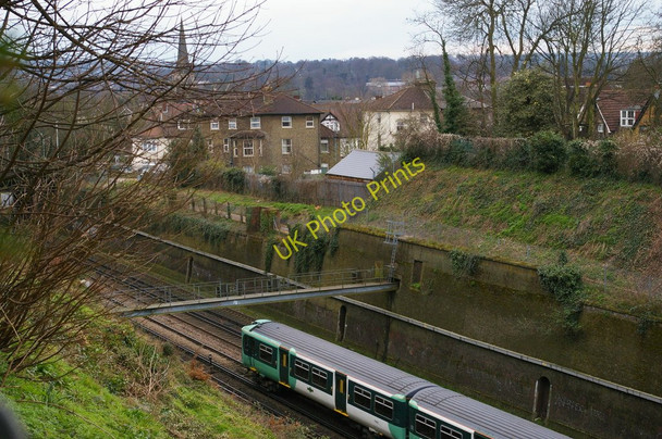Photo 6"x4" Croydon: main railway line south, from Park Hill Croydon\/TQ3365 c2011