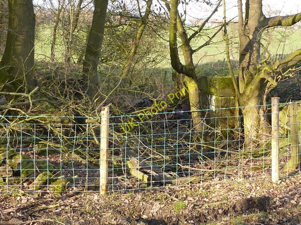 Photo 6"x4" Remains of bridge under the Great Harwood to Padiham railway Clayton-Le-Moors c2011
