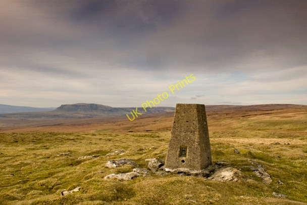 Photo 6"x4" Trig Point on Un-named top on Fountains Fell Water Houses\/SD8867 c2011