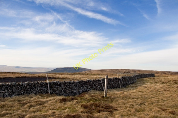 Photo 6"x4" Boundary wall on Fountains Fell Water Houses\/SD8867 c2011