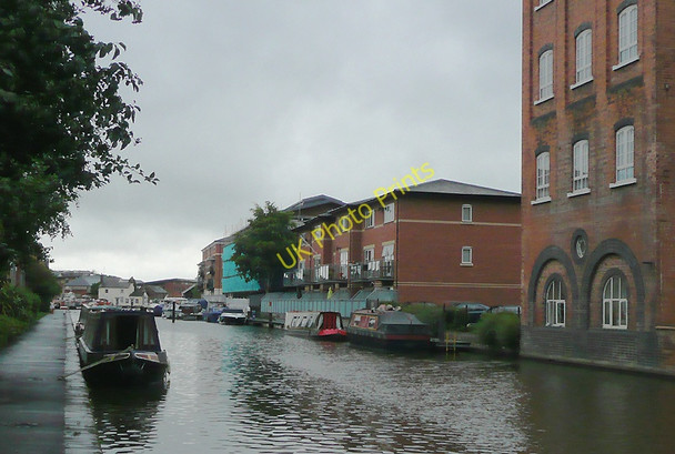 Photo 6"x4" Worcester and Birmingham Canal approaching Diglis Basin Worcester c2010