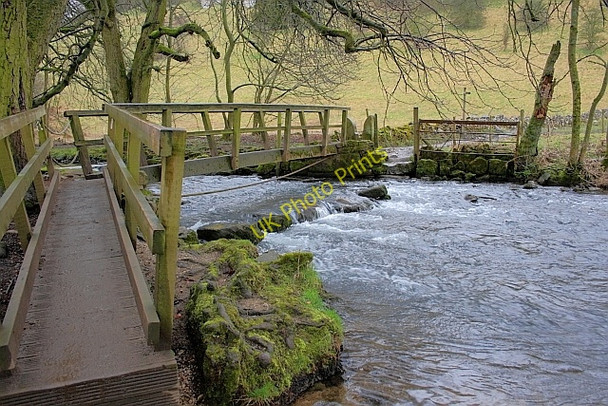 Photo 6"x4" Footbridge, Beresford Dale Hartington c2011