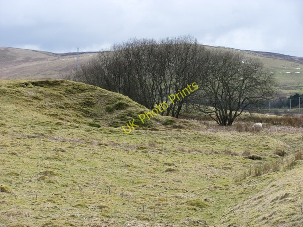Photo 6"x4" Rough grazing beneath Castle Hill Abington\/NS9323 c2011