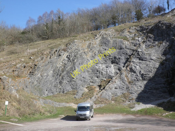 Photo 6"x4" Former limestone quarry, Burrington Combe Langford Green\/ST4759 c2011