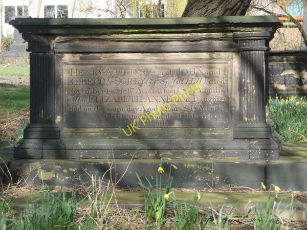 Photo 6"x4" Sheffield: sad grave at the Hilltop Chapel Carbrook c2011