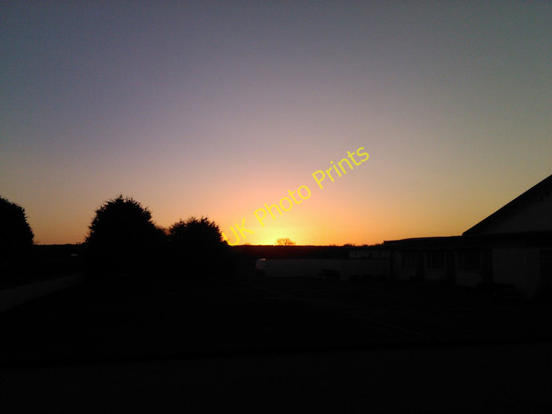 Photo 6"x4" Sunset over Scurlage #2 Scurlage c2011