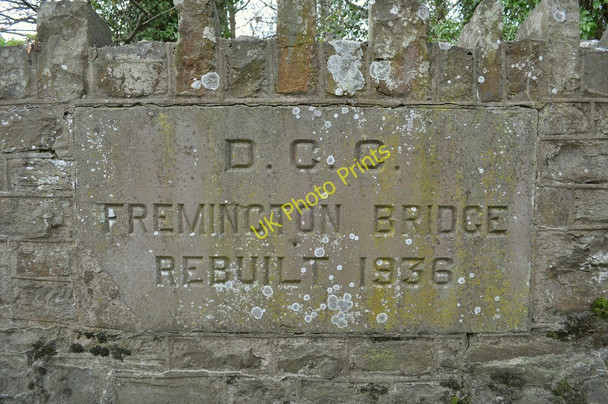 Photo 6"x4" A plaque on Fremington Bridge Fremington\/SS5132 c2011