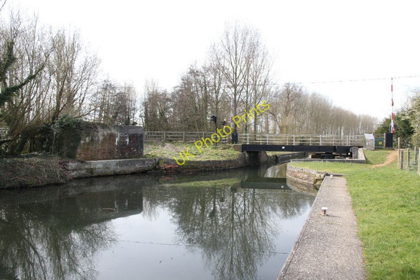 Photo 6"x4" Ufton Swing Bridge and pillbox Ufton Green c2011