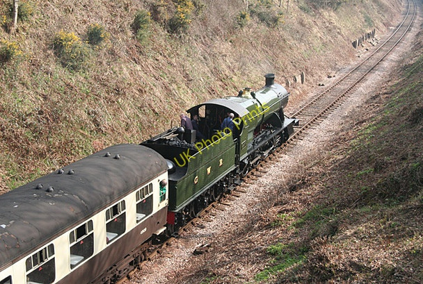 Photo 6"x4" Crowcombe: train in Crowcombe cutting 2 Coursley c2011