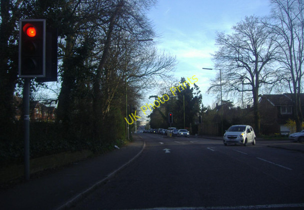 Photo 6"x4" Great North Road at junction of Church Road Potters Bar c2011