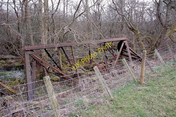 Photo 6"x4" Remains of a railway wagon, Haining Moss Selkirk c2011